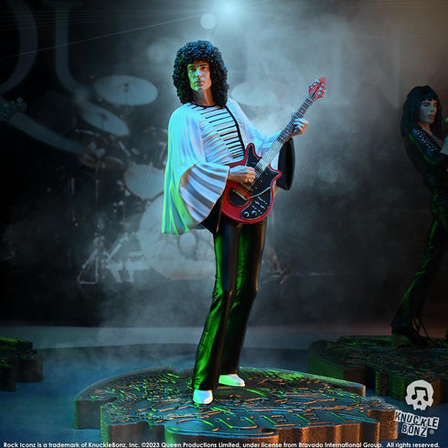 Knucklebonz Queen Rock Iconz Brian May II (Sheer Heart Attack Era) Statue